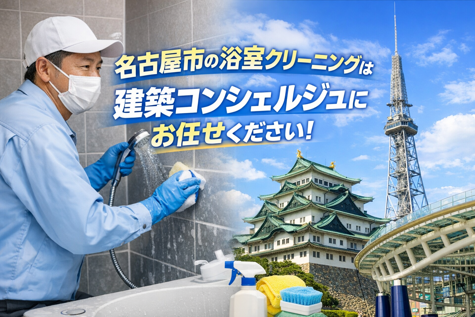 名古屋市の浴室クリーニングは建築コンシェルジュにお任せください！